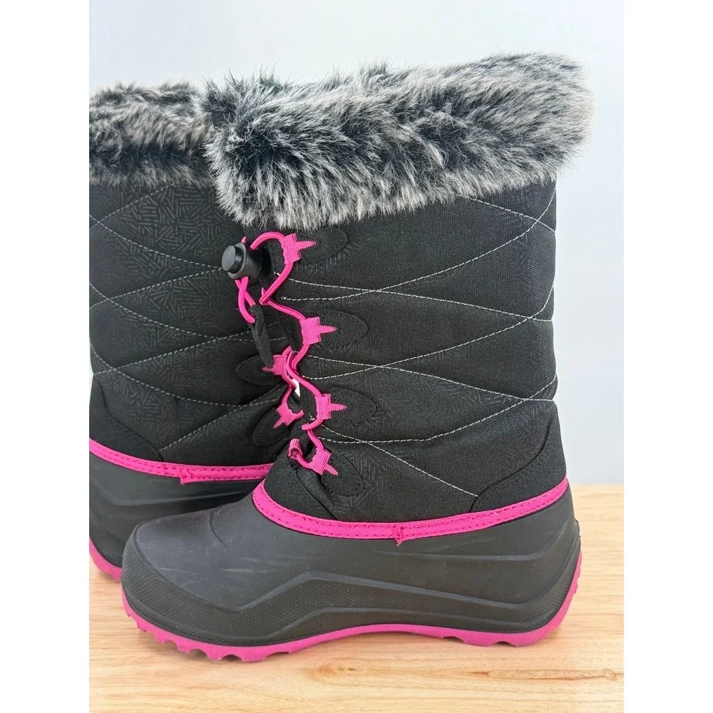 Kamik Snowangel Kids Insulated Snow Boots Waterproof Bungee Lace Cold Weather 4M